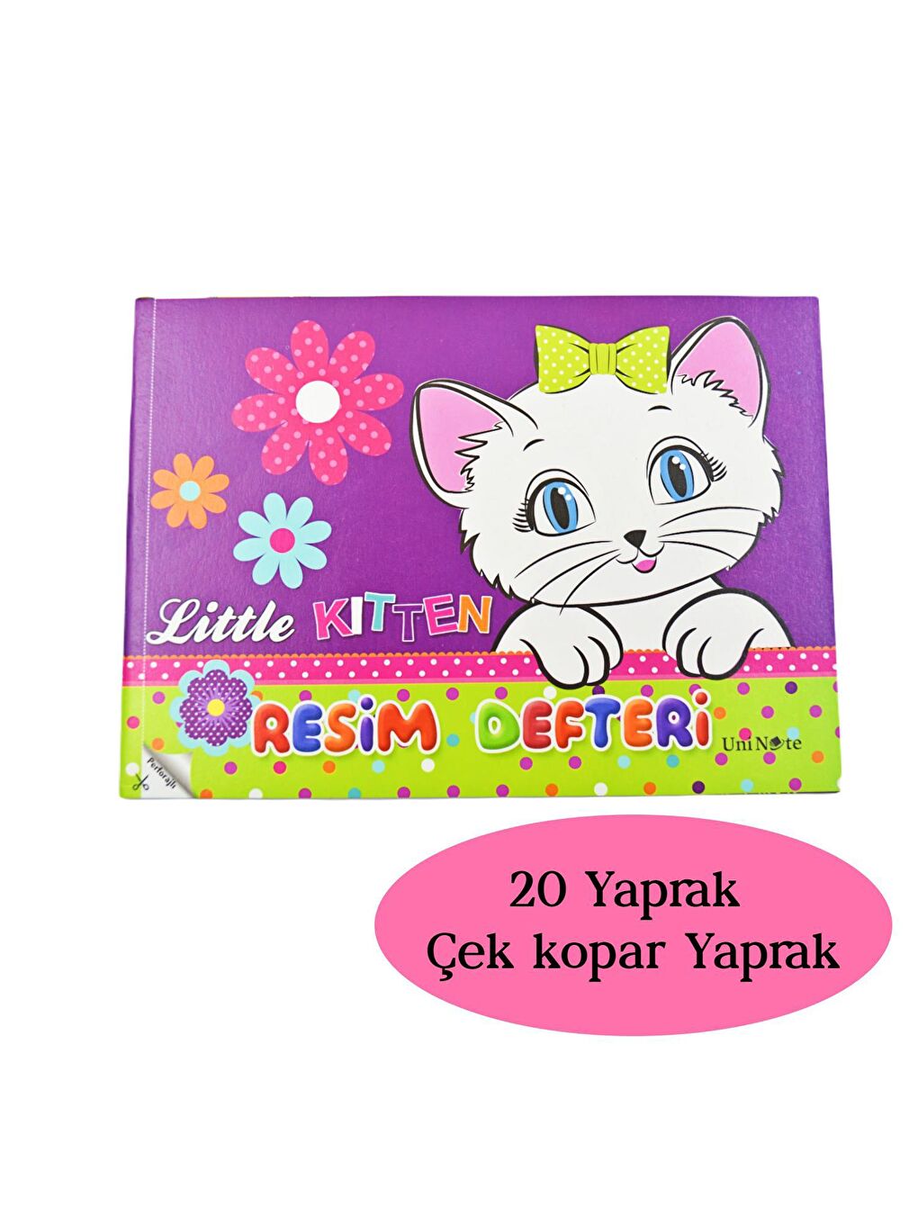 Uninote Resim Defteri Dikişli Küçük Boy A5 20 Yaprak 3 Adet-2