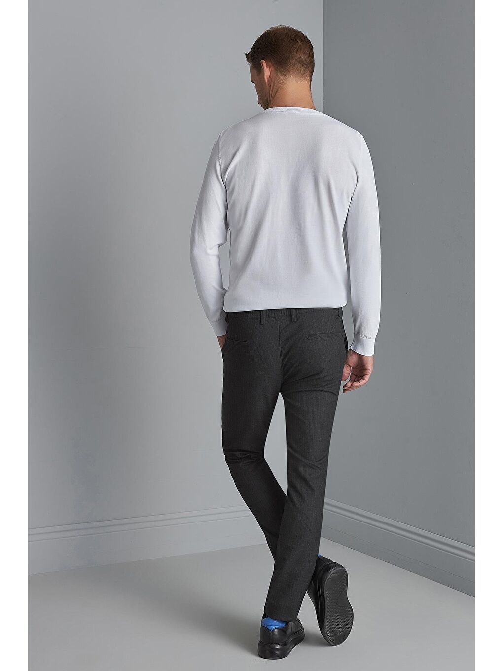 Erkek Siyah Dynamic Fit Pantolon-2