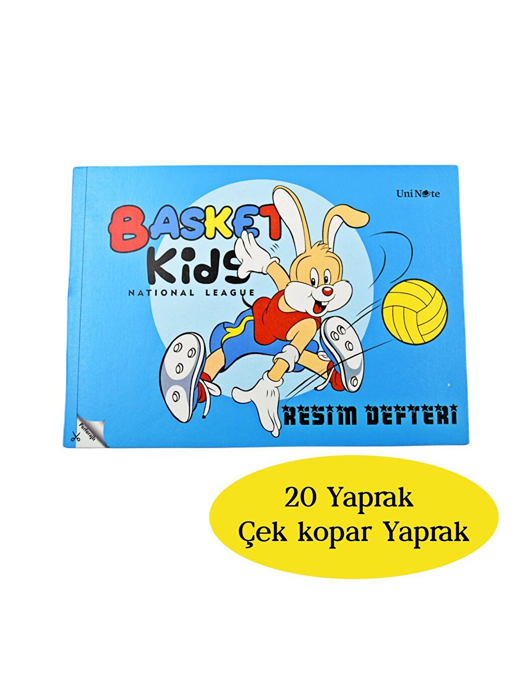 Uninote Resim Defteri Dikişli Küçük Boy A5 20 Yaprak 3 Adet-3