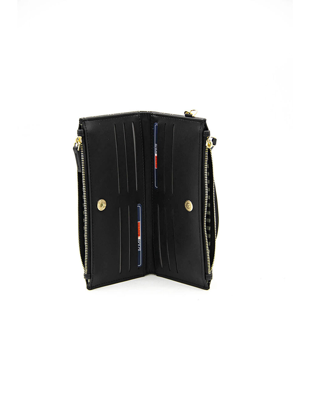 Siyah Kadın Cüzdan & Kartlık 1046-44047 BAYAN CÜZDAN M178 SİYAH PLATİN-MAT SİYAH-3