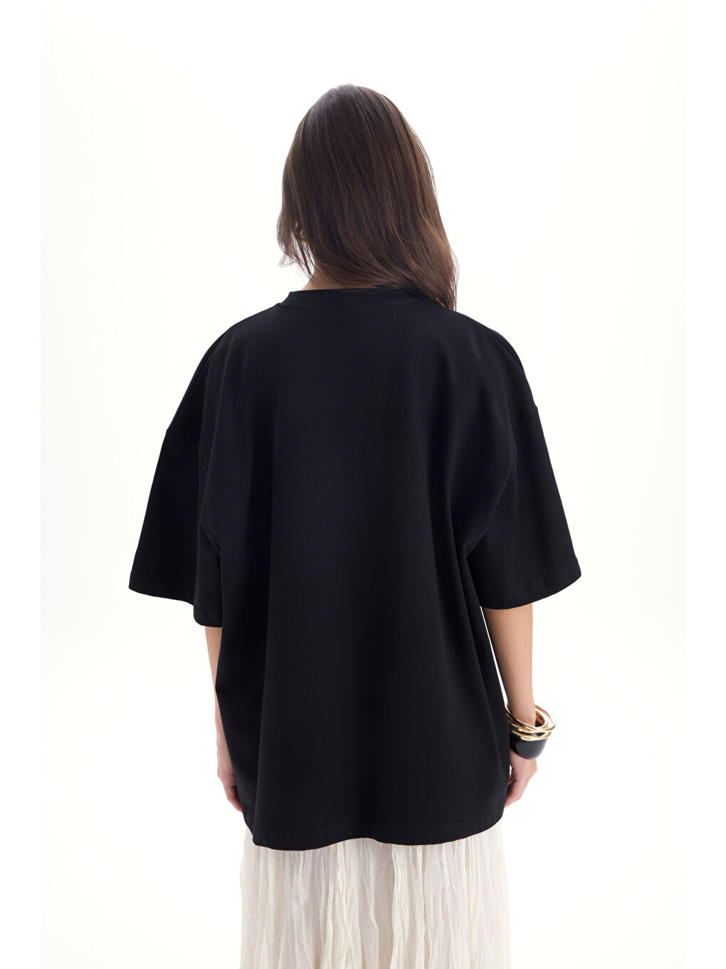Panthera Oversize Siyah T-Shirt-4
