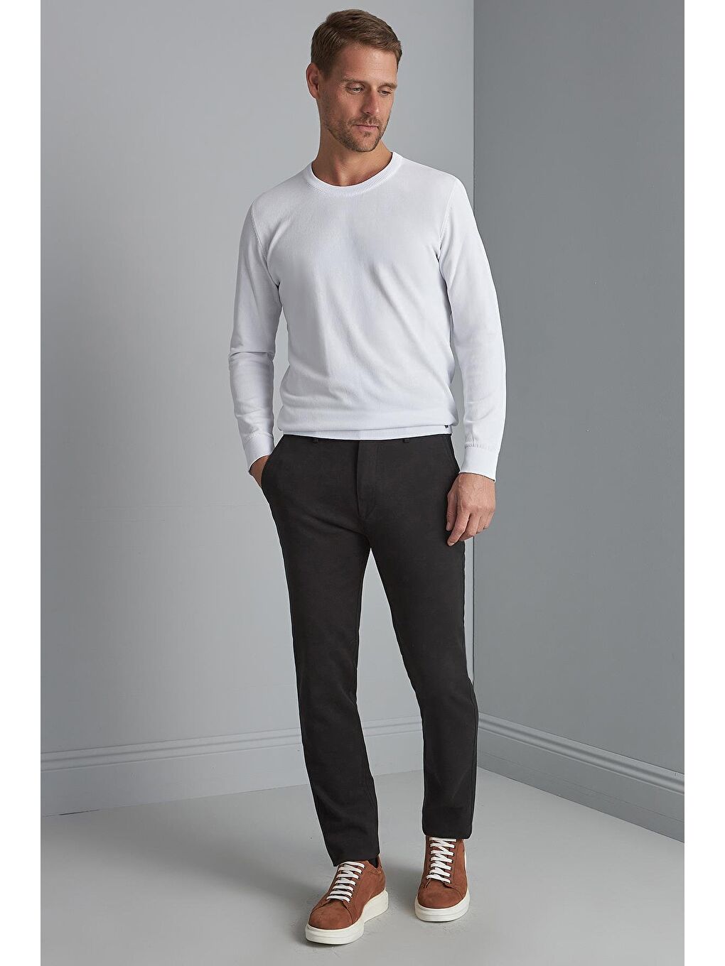 Erkek Siyah Dynamic Fit Pantolon