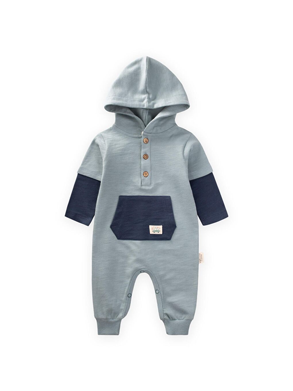 Garni Detaylı Tulum 0-3 Yaş Mint Yeşil