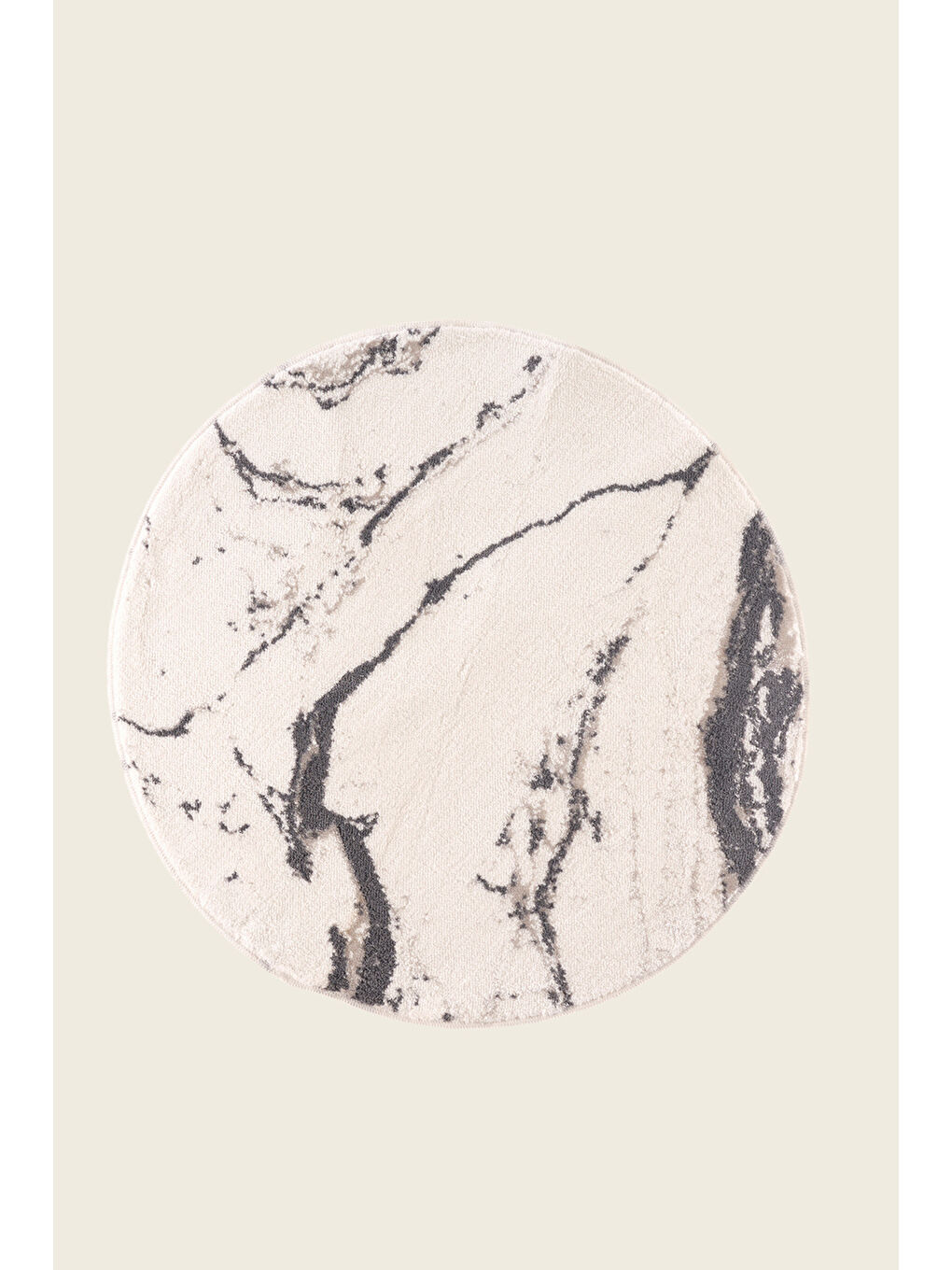 Marmera Yuvarlak Banyo Paspası 70x70 Koyu Gri-2