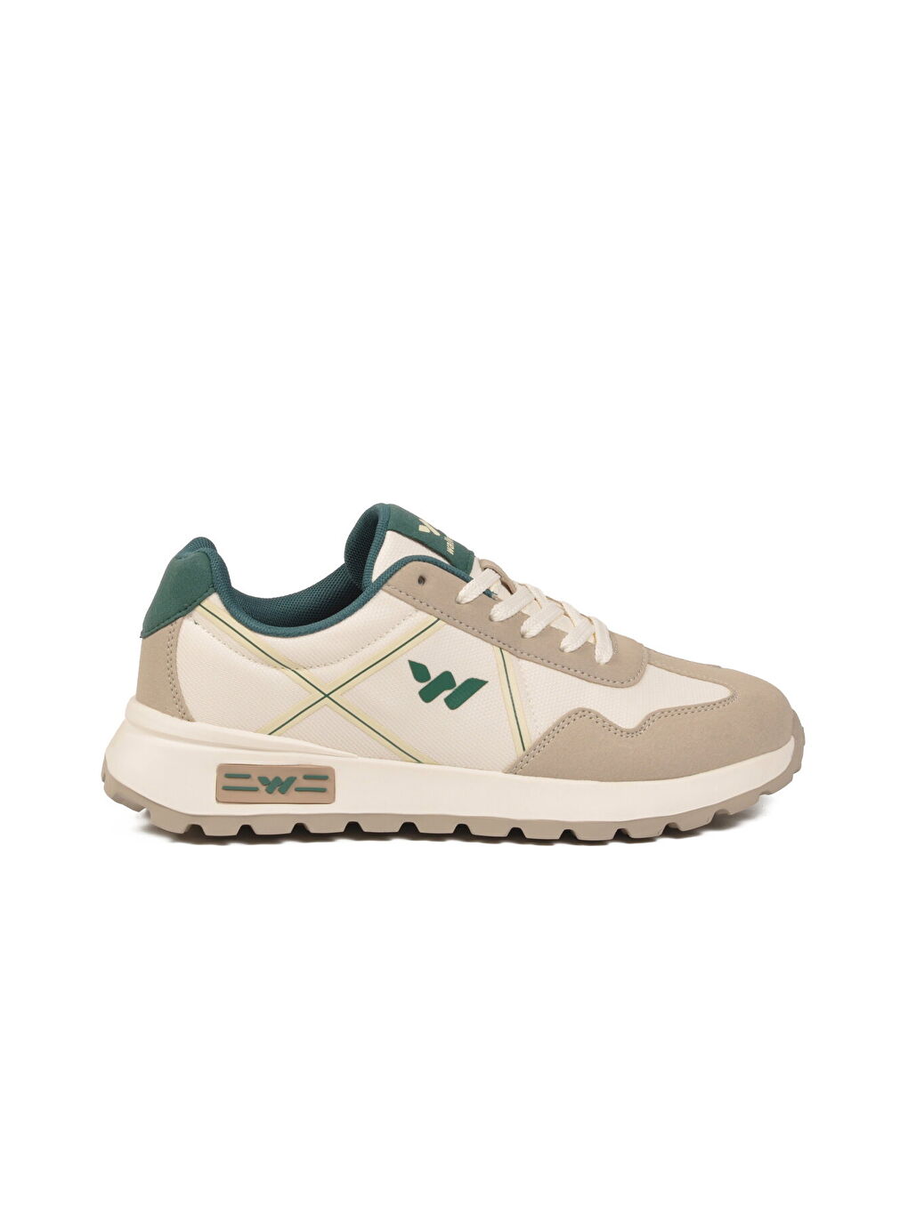 Beyaz Hafızalı Taban Hafif Esnek Unisex Spor Ayakkabı Muveon M