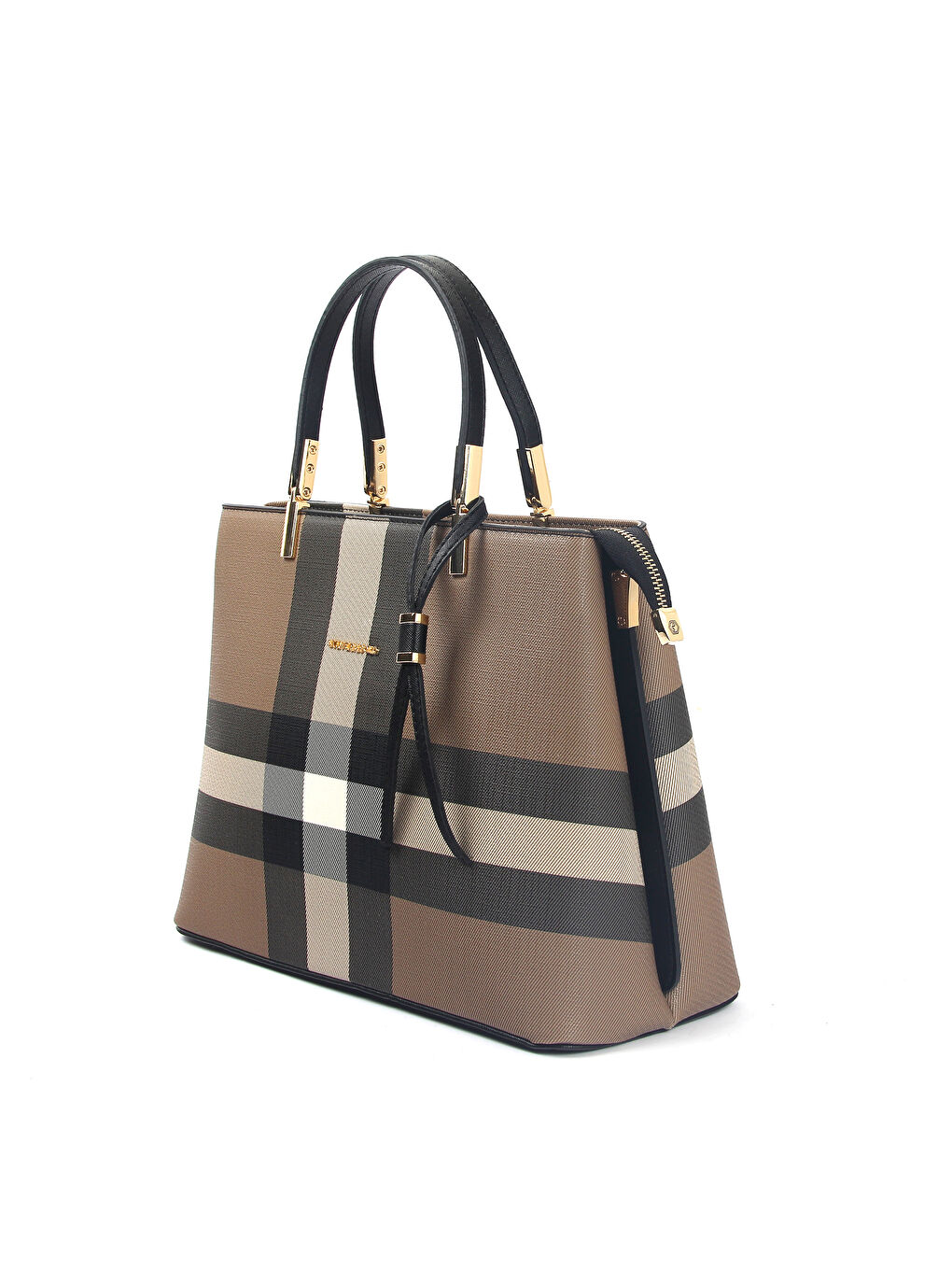 Kahverengi Kadın Postacı Çantası 924-33462 SILVER POLO ÇAPRAZ BAYAN ÇANTASI M80 KAHVE-MAT SİYAH-1