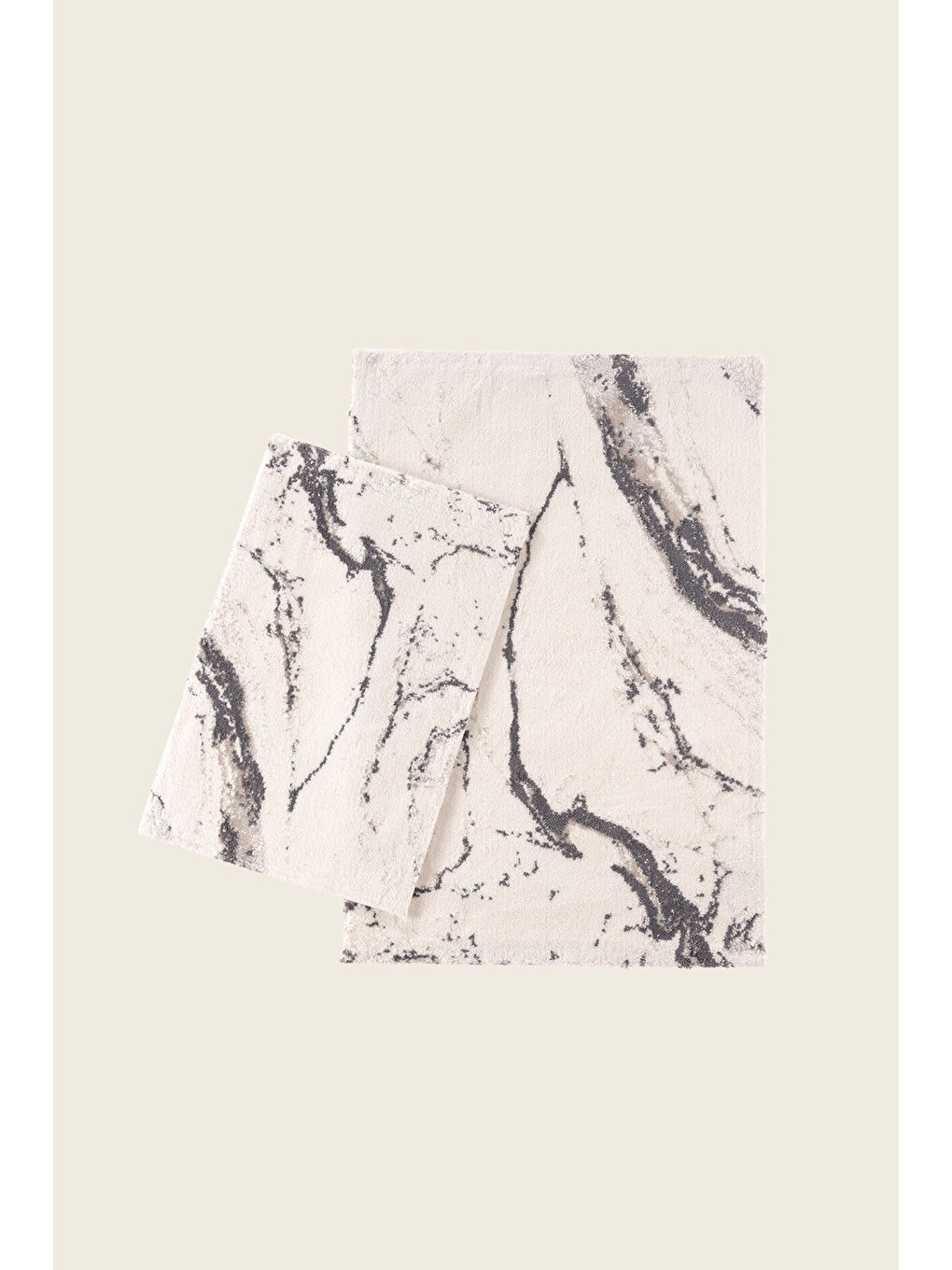 Marmera 2'li Paspası 40X60+60X90 Koyu Gri-3