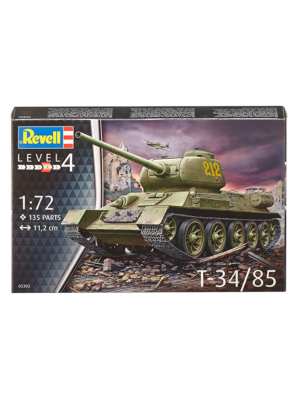 Revell Renksiz Maket Seti 1:72 T-34-85 03302 - 2