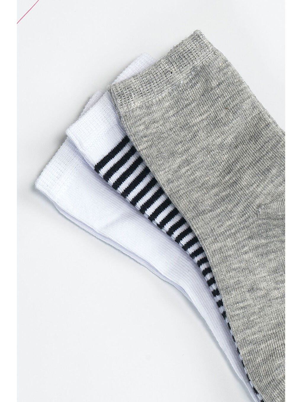 Ekru Erkek Çocuk Dikişsiz 3 'lü Soket Çorap 3 Yaş - 6 yaş-2