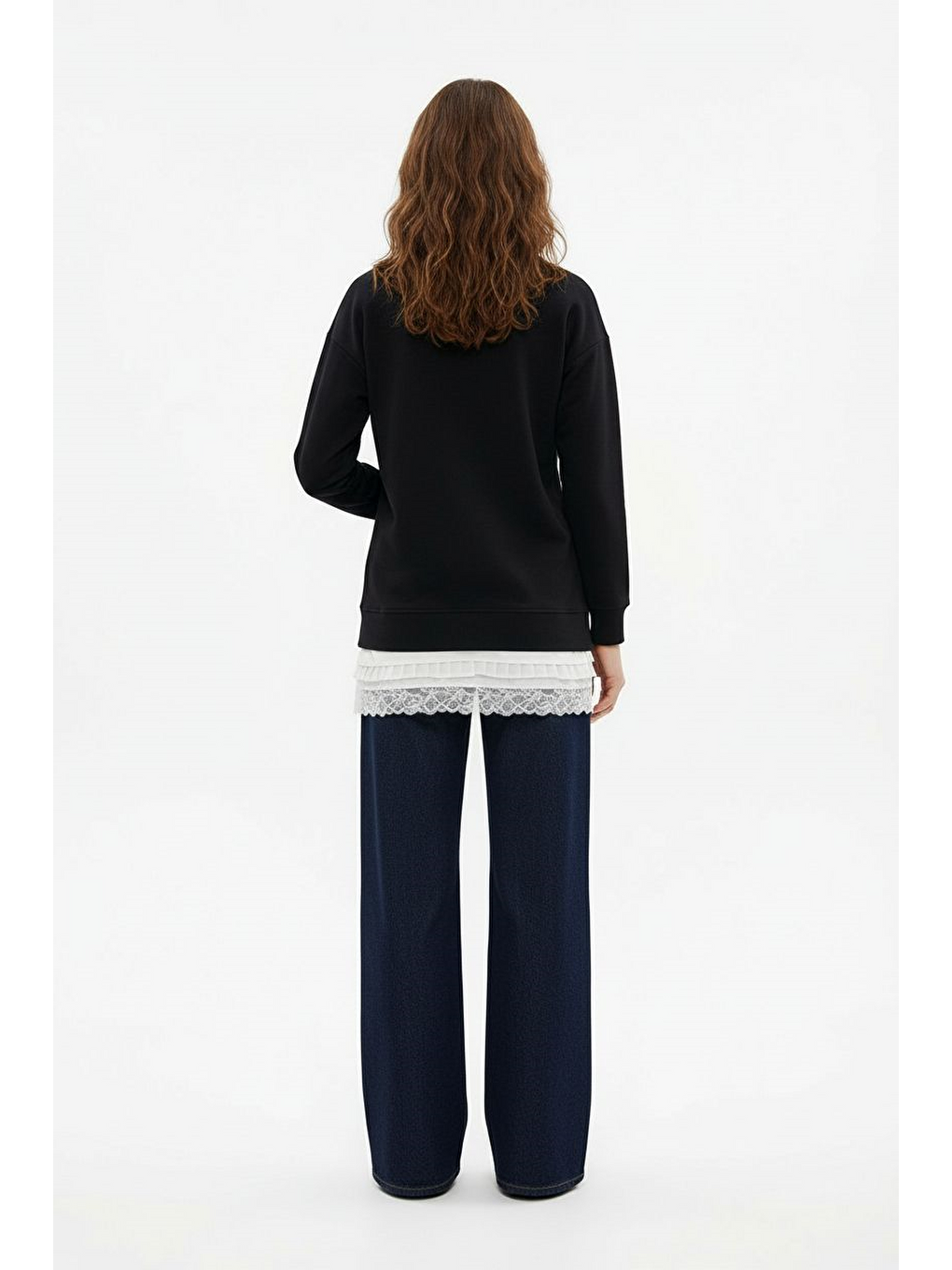 Siyah-Garni Detaylı Tunik-2