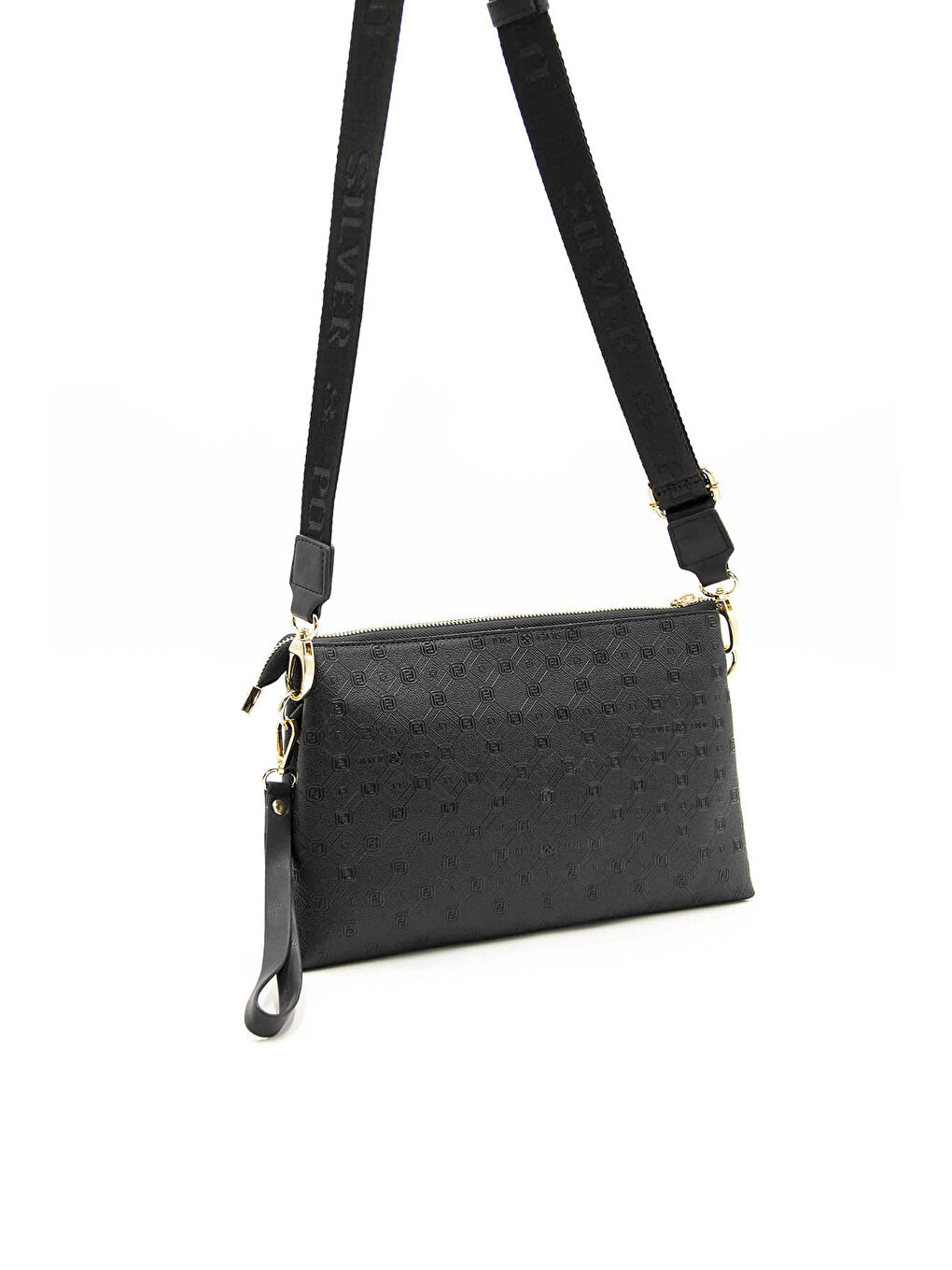 Siyah Kadın Çapraz Çanta 1129-43944 ÇAPRAZ BAYAN ÇANTASI M46 SİYAH-MAT SİYAH-3