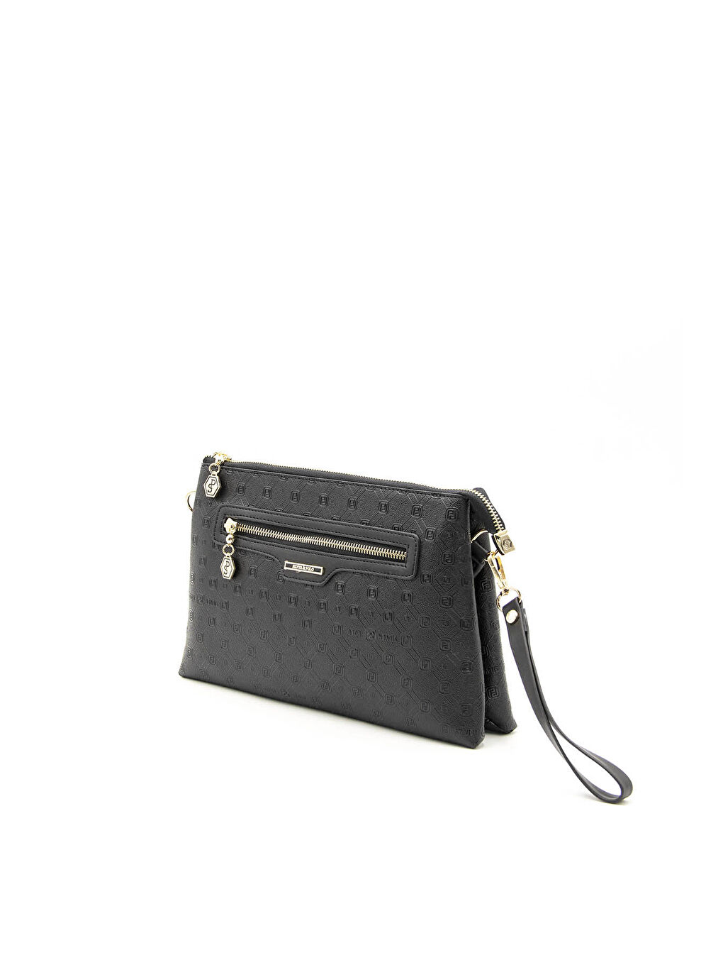 Siyah Kadın Çapraz Çanta 1129-43944 ÇAPRAZ BAYAN ÇANTASI M46 SİYAH-MAT SİYAH-4