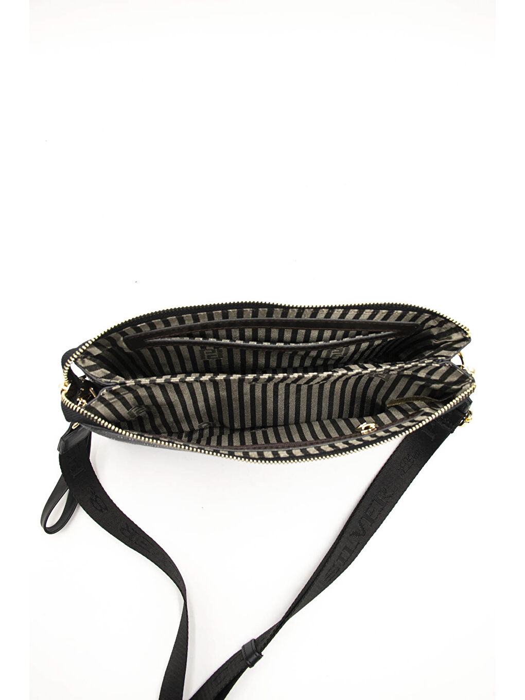 Siyah Kadın Çapraz Çanta 1129-43944 ÇAPRAZ BAYAN ÇANTASI M46 SİYAH-MAT SİYAH-5