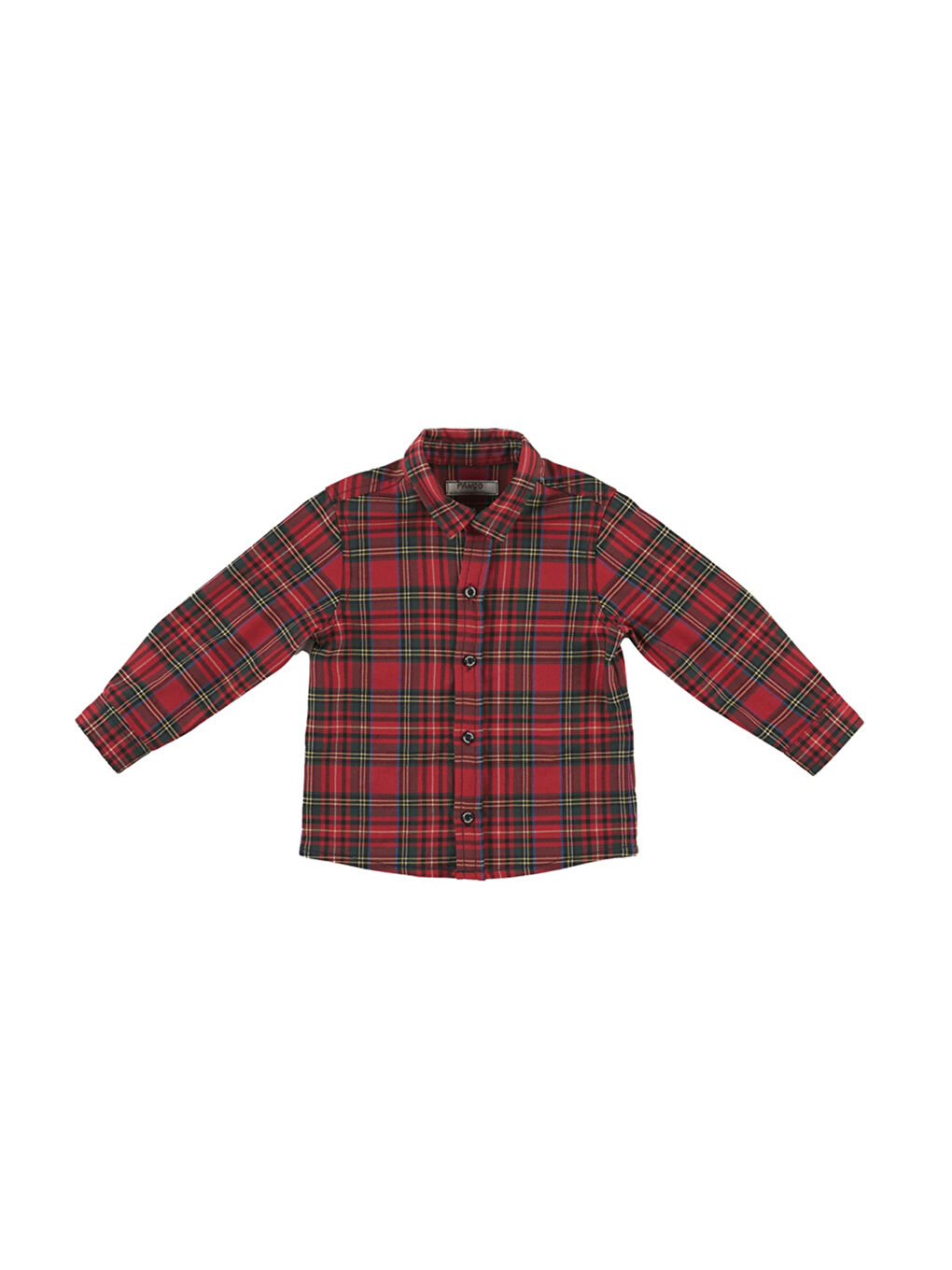 Kırmızı Erkek Çocuk Ekose Desenli Gömlek