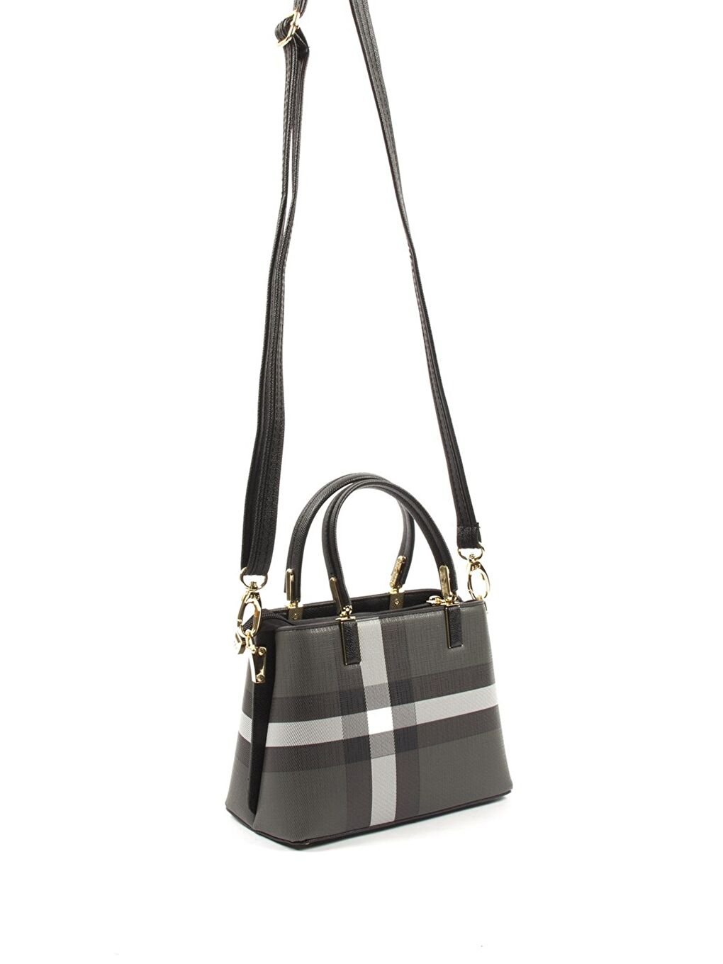 Siyah Kadın Omuz Çantası 987-34644 SILVER POLO BAYAN ÇANTASI MK129 SİYAH-MAT SİYAH-2