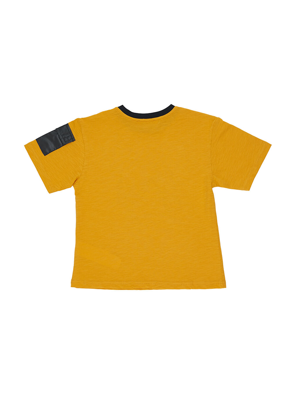 Turuncu Erkek Çocuk Baskı Detaylı Tişört-4
