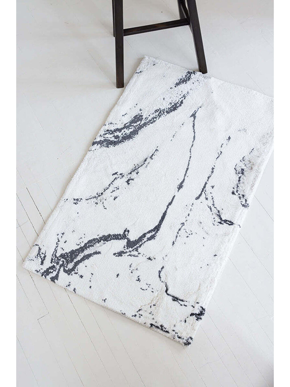 Marmera Tekli Banyo Paspası 60x100 Koyu Gri