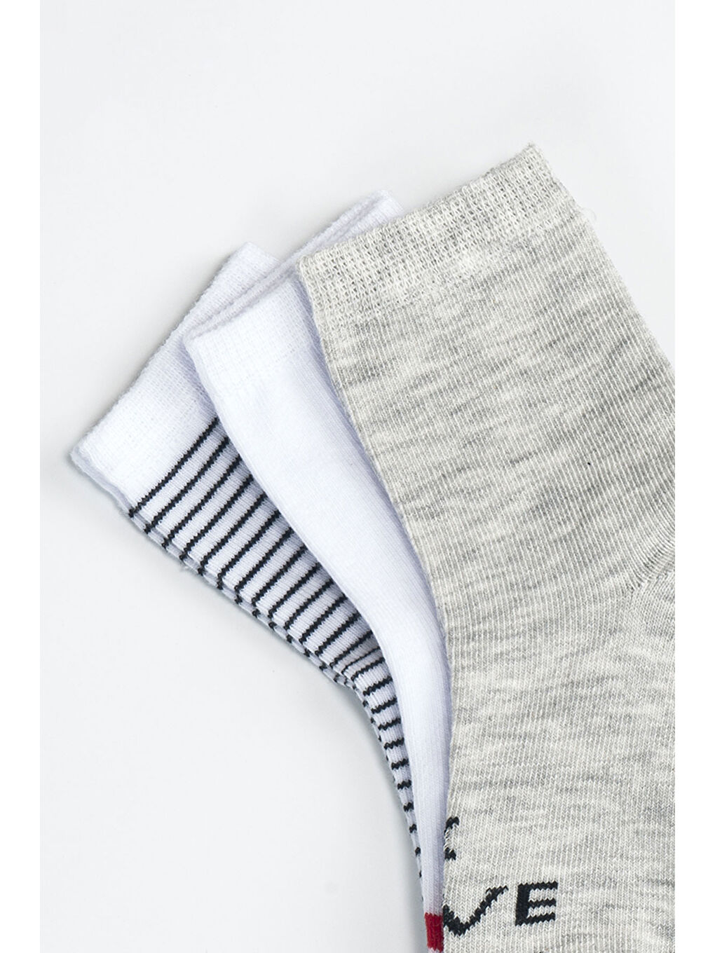 Ekru Erkek Çocuk Dikişsiz 3 'lü Soket Çorap 3 Yaş - 6 yaş-2