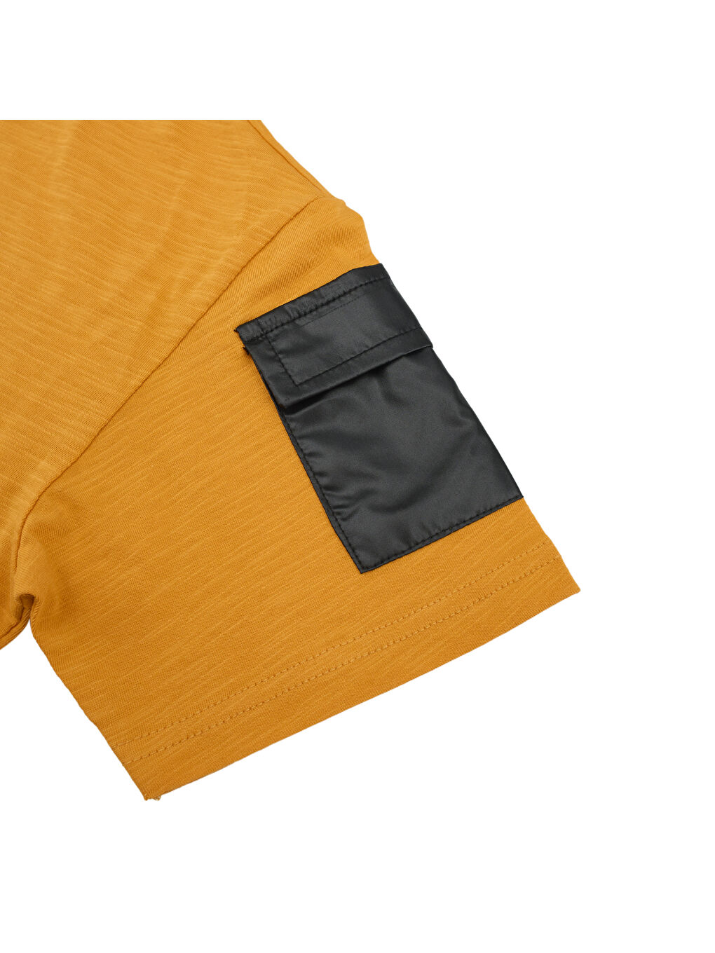 Turuncu Erkek Çocuk Baskı Detaylı Tişört-7