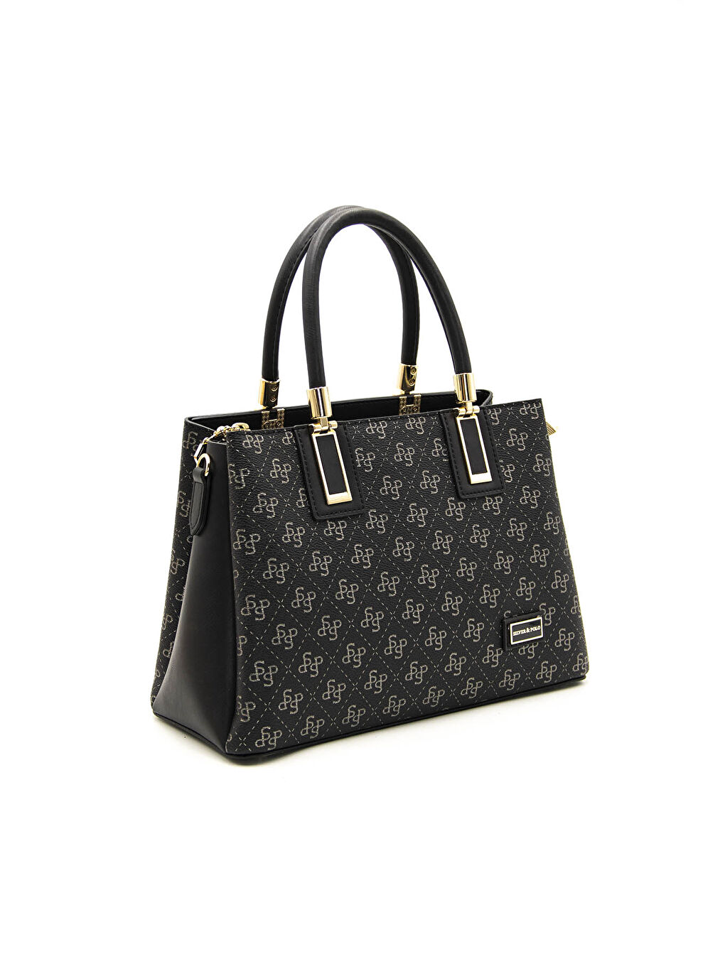 Kadın Çapraz Çanta 1000-43273 M178 Siyah Platin -Mat Siyah-2