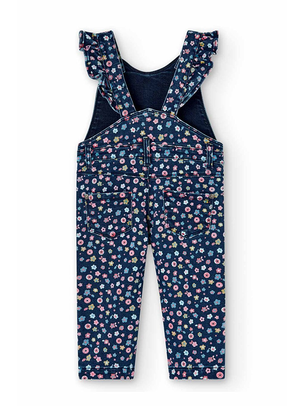 Siyah Kız Çocuk Tulum Desenli-1