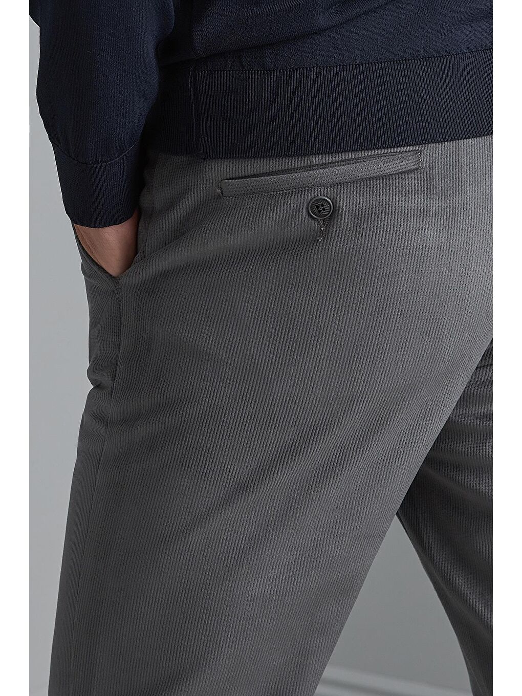 Erkek K.Gri  / Rahat Kalıp Pantolon-3