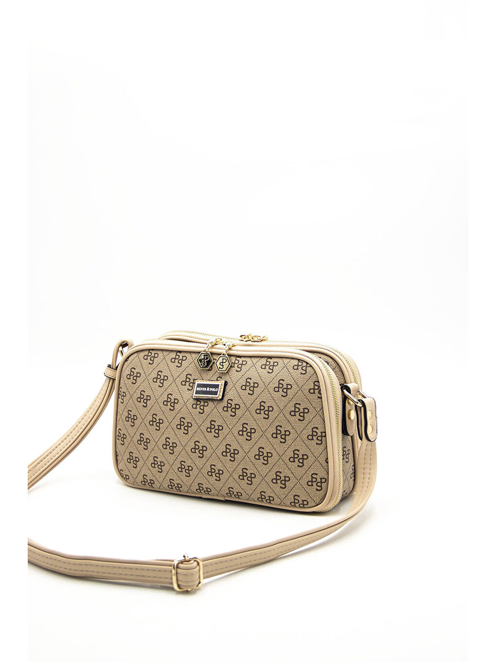 Bej Kadın Çapraz Çanta 899-43958 ÇAPRAZ BAYAN ÇANTASI M178 KOYU BEJ-MAT TEN-4