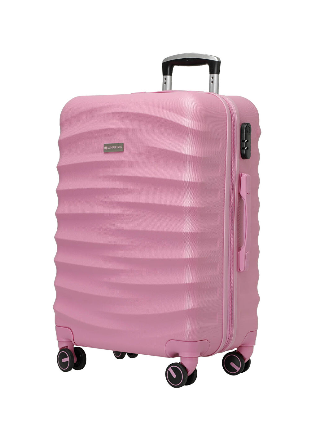 NEWYORK -O ABS 4FX Pembe Unisex Orta Boy Valiz-1