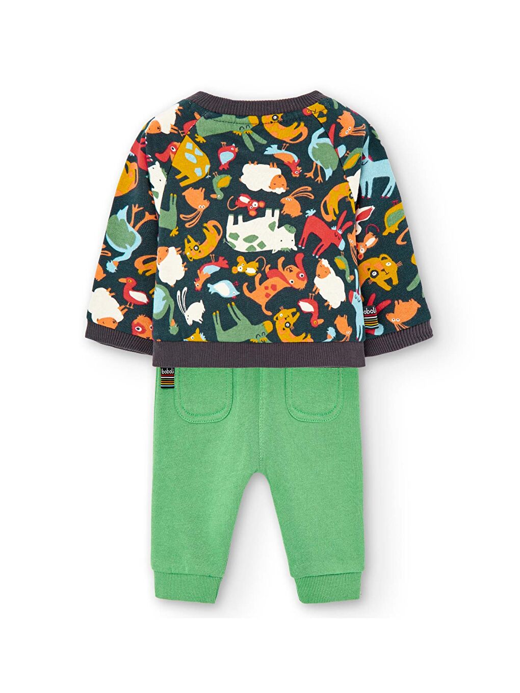 Siyah Erkek Bebek 2Li Set Desenli-1