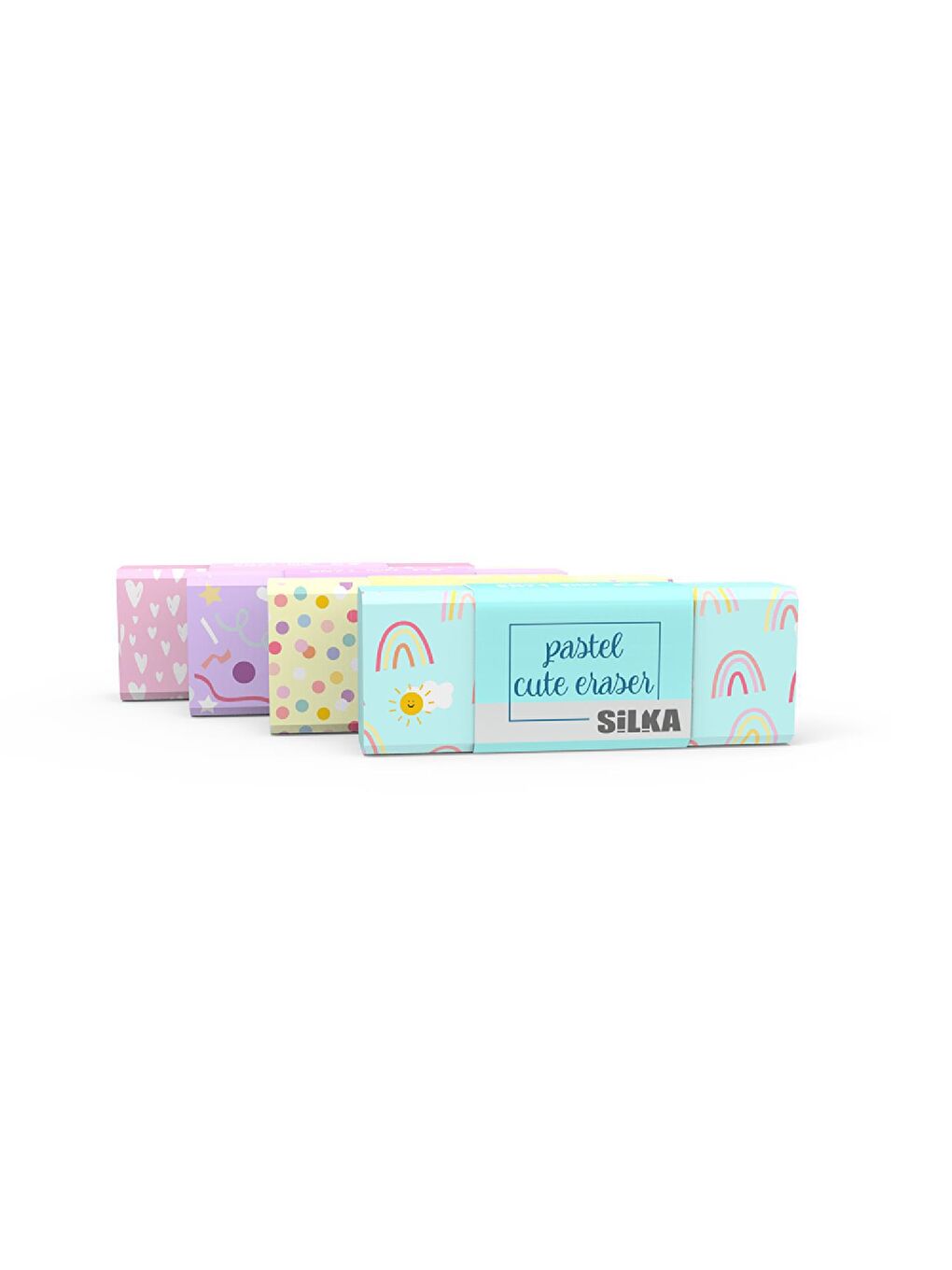 Silka Pastel Cute Silgi Büyük Boy 20 Adet (ART-1021) - 1
