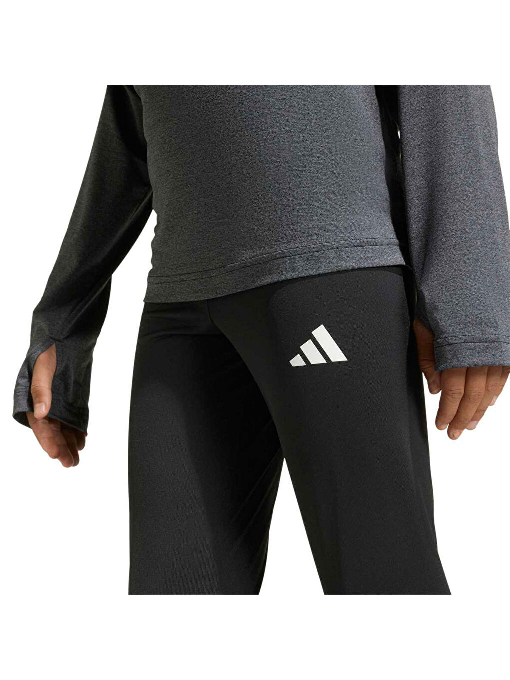 Train Essentials Kız Çocuk Siyah Tayt-1