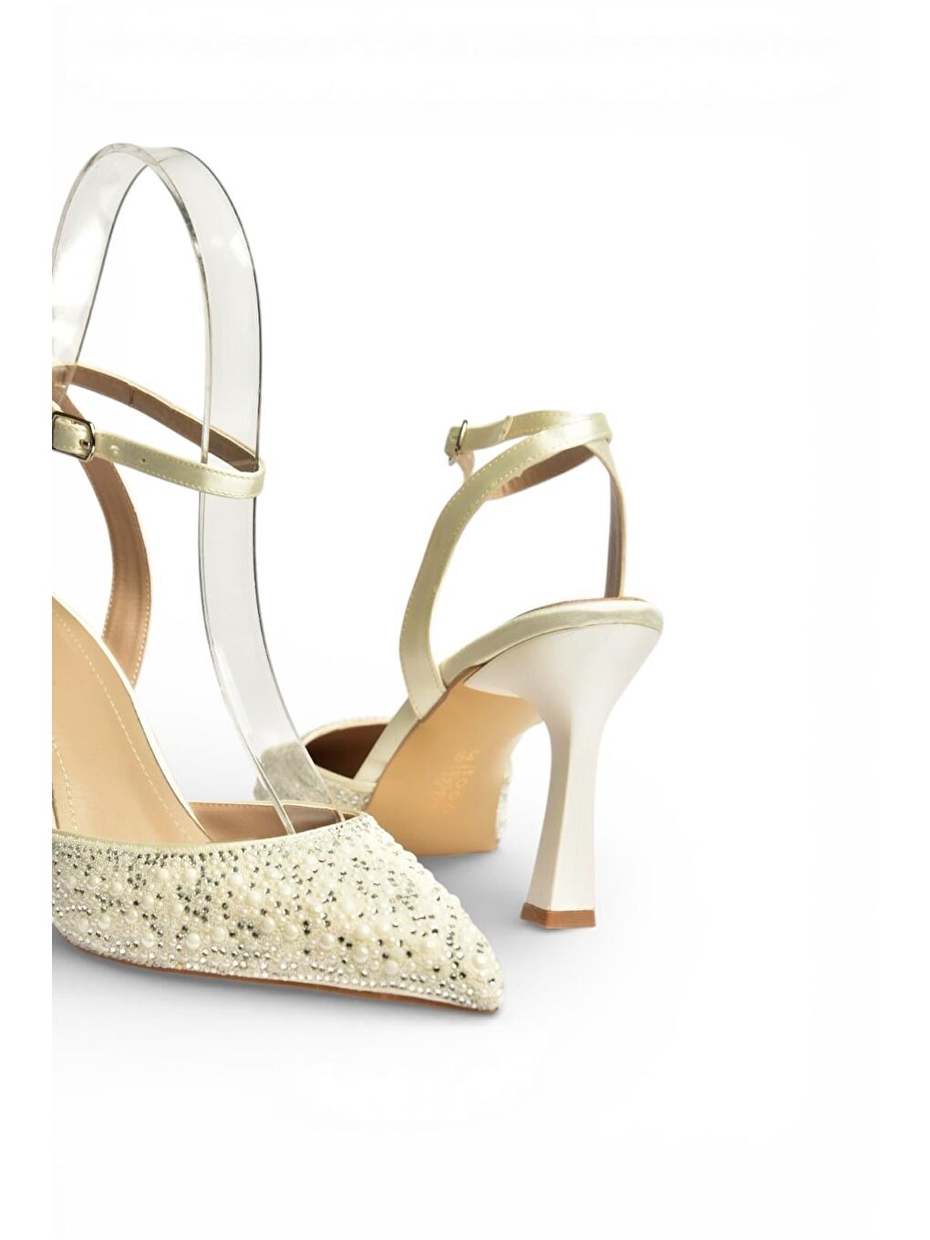 Bej Ten Kadın Topuklu Ayakkabı U676417604-4