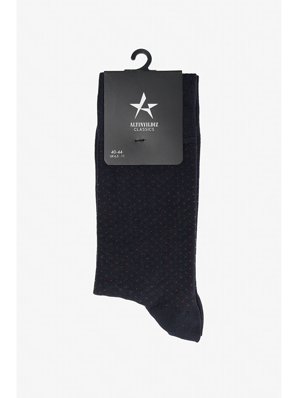 Erkek Lacivert-Gri Desenli Tekli Soket Çorap