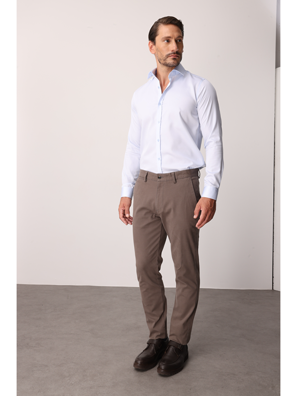 Bej Erkek Dynamic Fit Pantolon-5