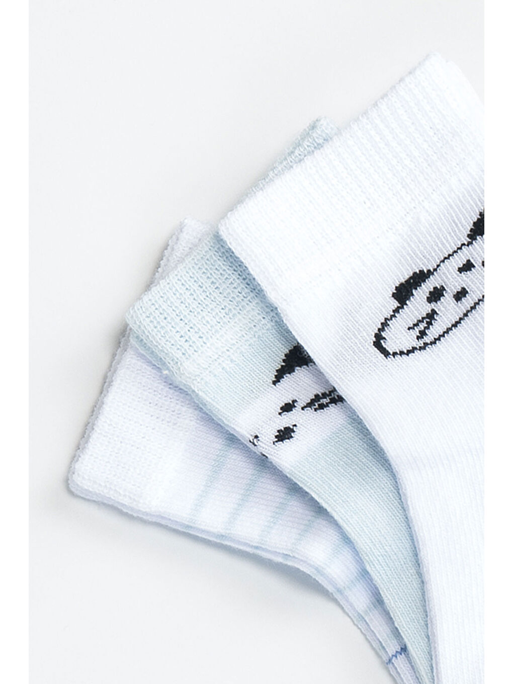 Ekru Erkek Bebek Basic Dikişsiz 3 'lü Soket Çorap 0 Ay - 36 Ay-2