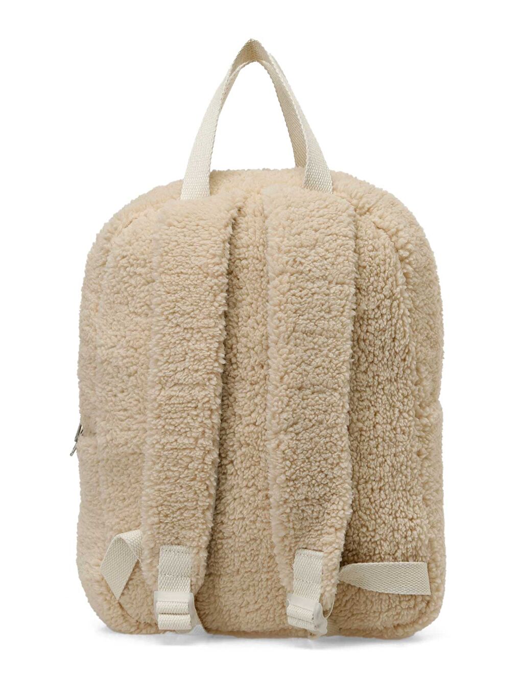 Bej W Pelüş SRT 4PR Ekru Kadın Sırt Çantası-2