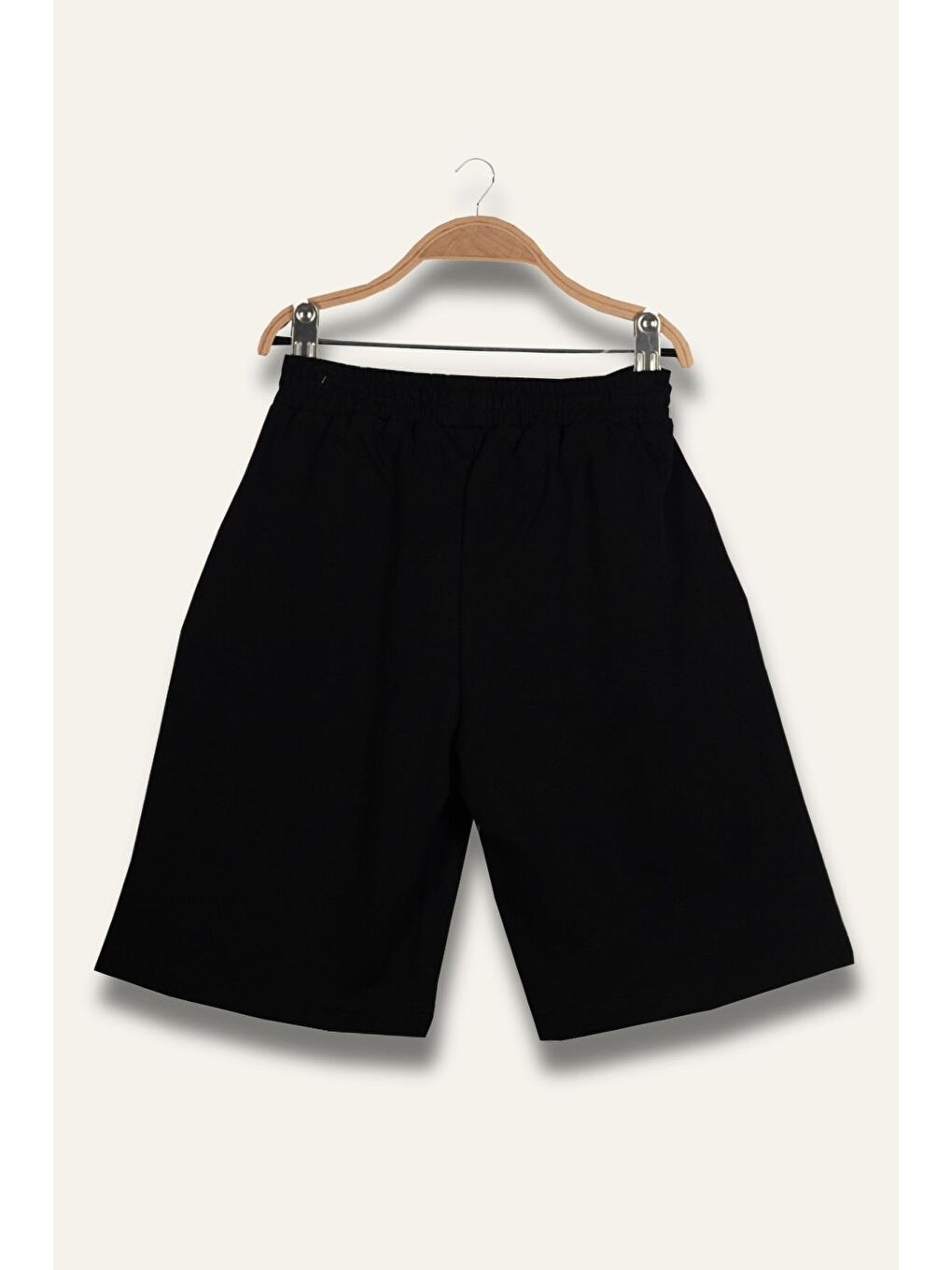 Erkek Çocuk Diz Altı Şort - Siyah-1