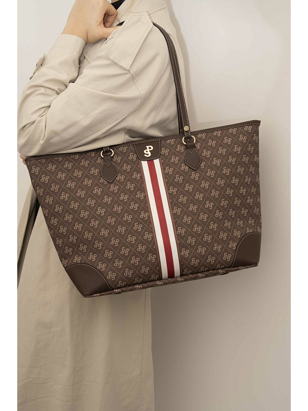 Kahverengi Kadın Omuz Çantası 1169-46027 SILVER POLO BAYAN ÇANTASI C178 KAHVE-MAT KAHVE-1