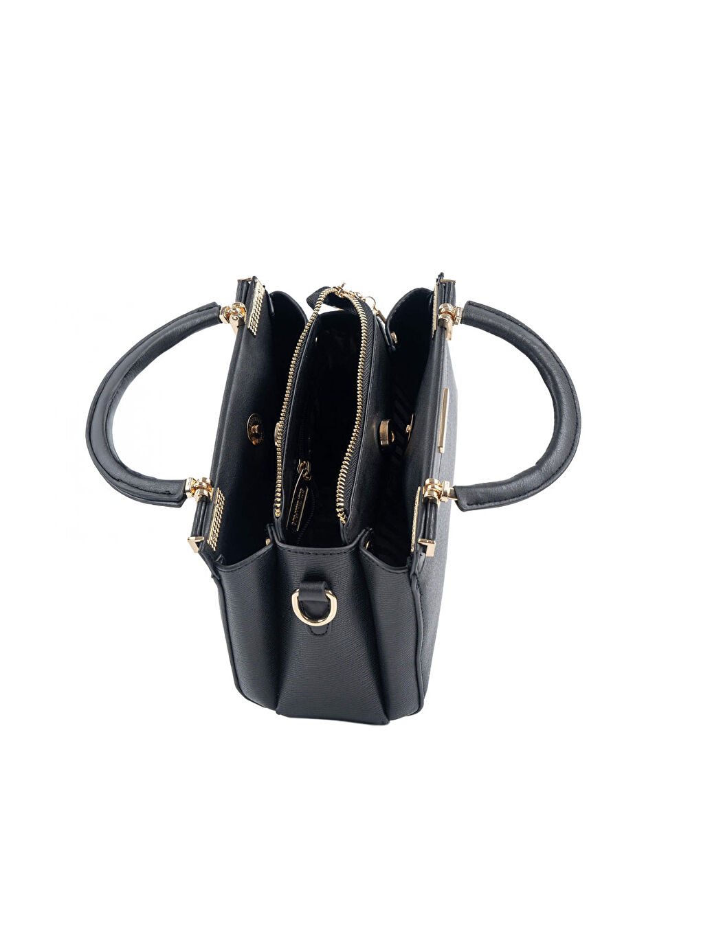 Kahverengi Kadın Omuz Çantası 1193-48067 SILVER POLO BAYAN ÇANTASI M178 KAHVE SARI-MAT BORDO-6