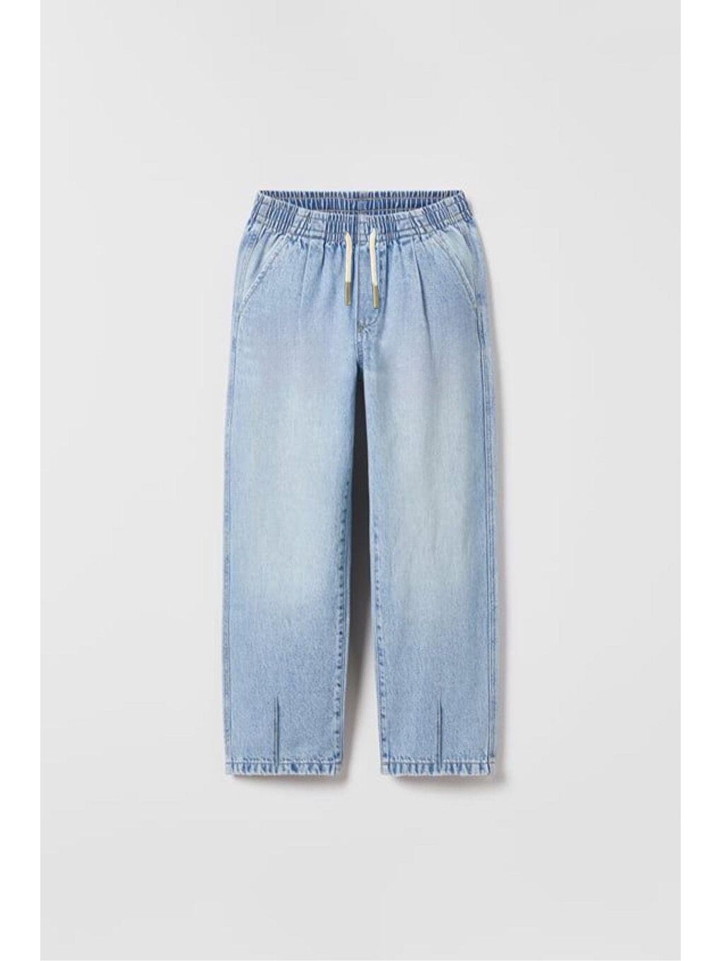 Mavi Lastikli Denim Jean Kız Çocuk