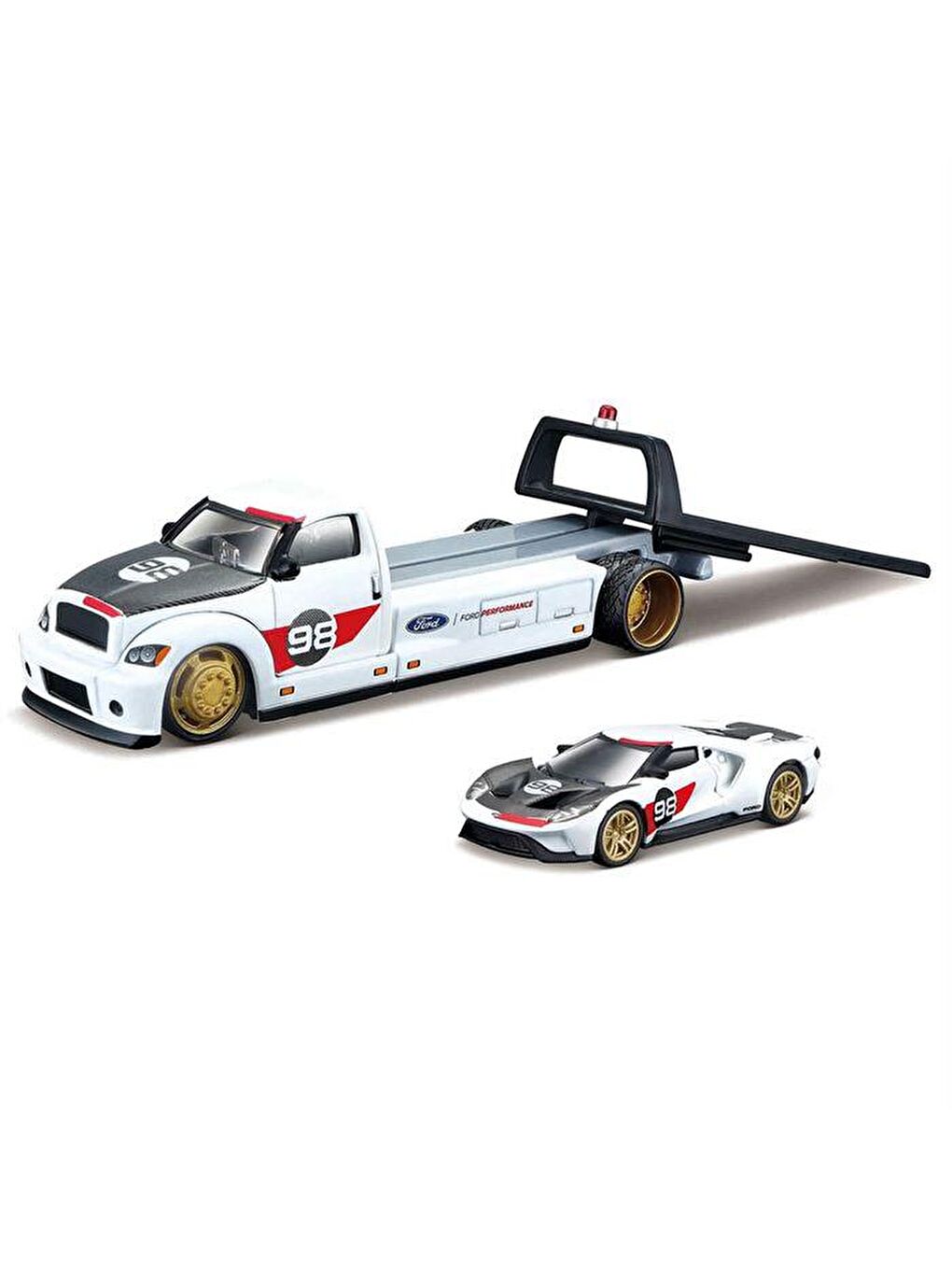 Maisto Karışık 2021 Ford GT Çekici ve Araç Set 1/64 59011