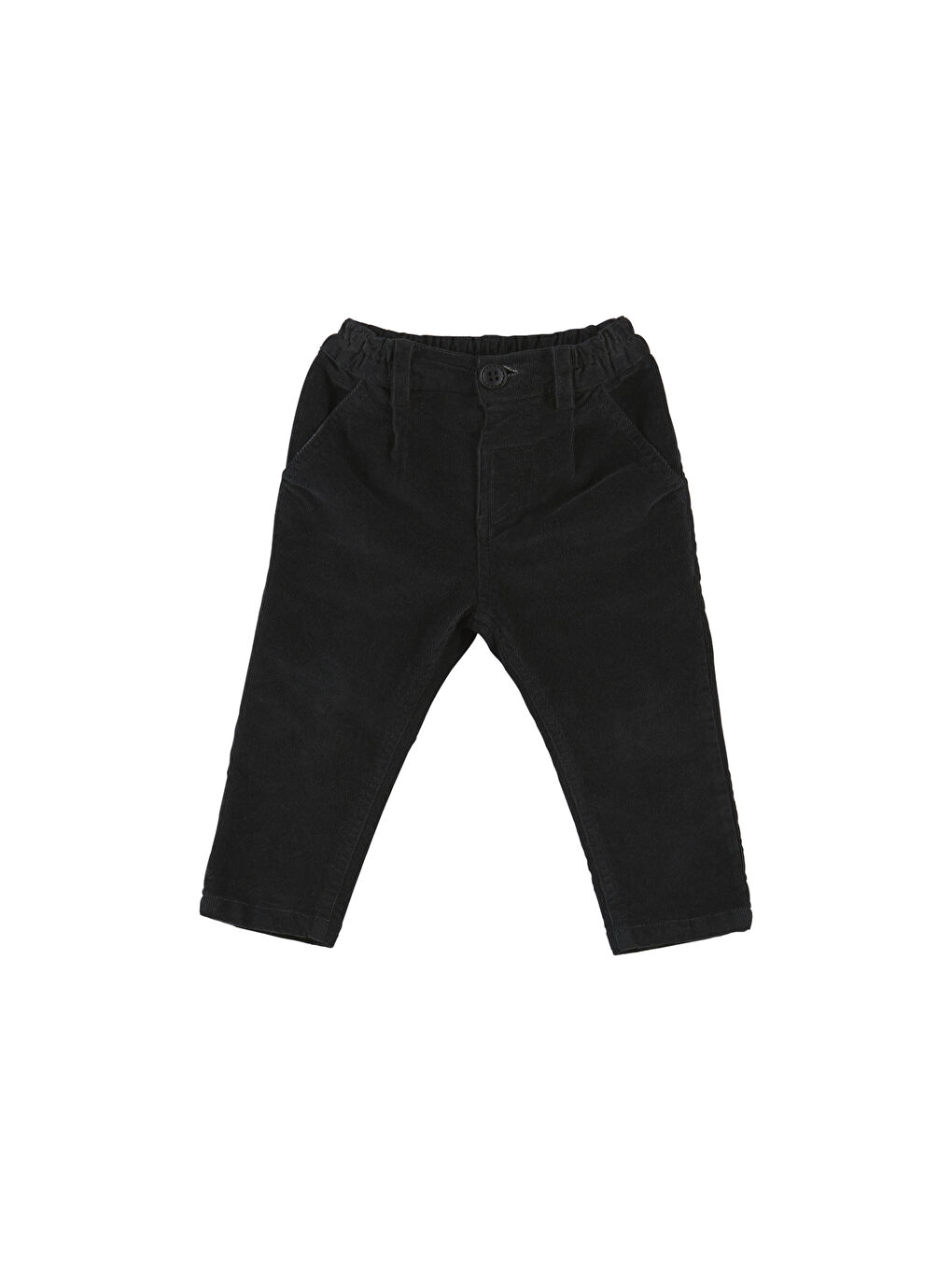 Panço Siyah Erkek Çocuk Beli Lastikli Pantolon