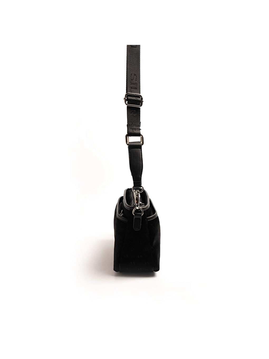 Siyah Kadın Çapraz Çanta 1184-46571 SILVER POLO ÇAPRAZ BAYAN ÇANTASI M158 SİYAH-NOVA SİYAH-2