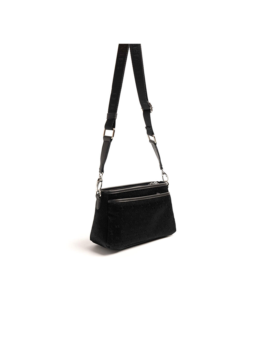 Siyah Kadın Çapraz Çanta 1184-46571 SILVER POLO ÇAPRAZ BAYAN ÇANTASI M158 SİYAH-NOVA SİYAH-3