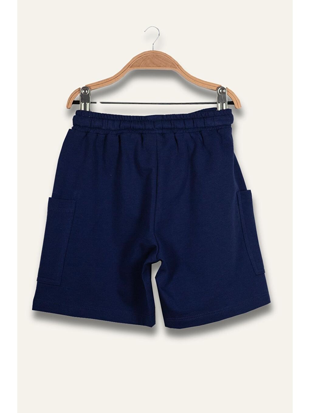 Erkek Çocuk Yandan Çepli Kısa Şort - Lacivert-1
