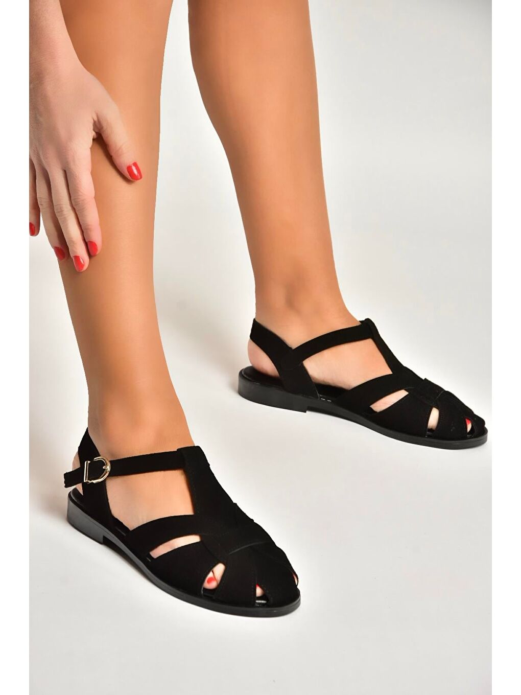 Siyah Kadın Sandalet Y250303002-2