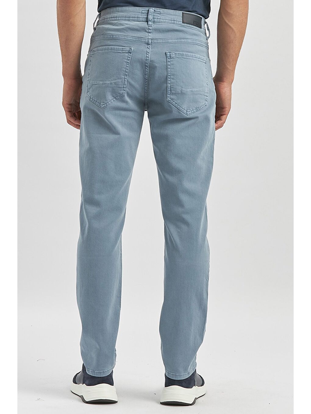 Koyu Turkuaz Pamuklu 5 Cep Casual Slim Fit 5 Cep Pantolon 1003240319-4