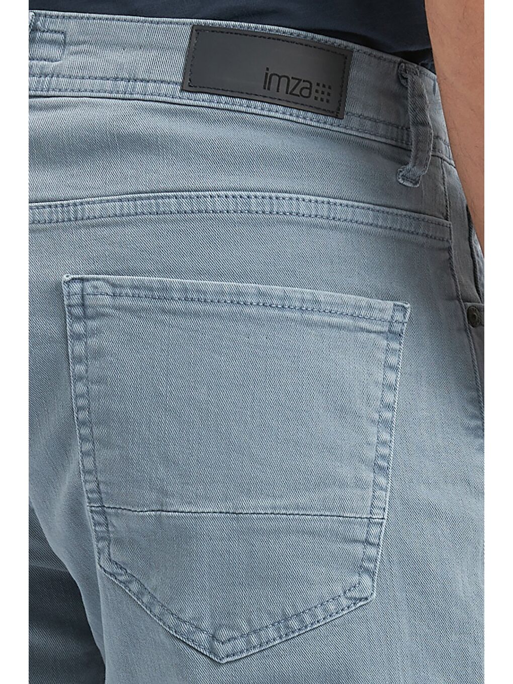 Koyu Turkuaz Pamuklu 5 Cep Casual Slim Fit 5 Cep Pantolon 1003240319-5