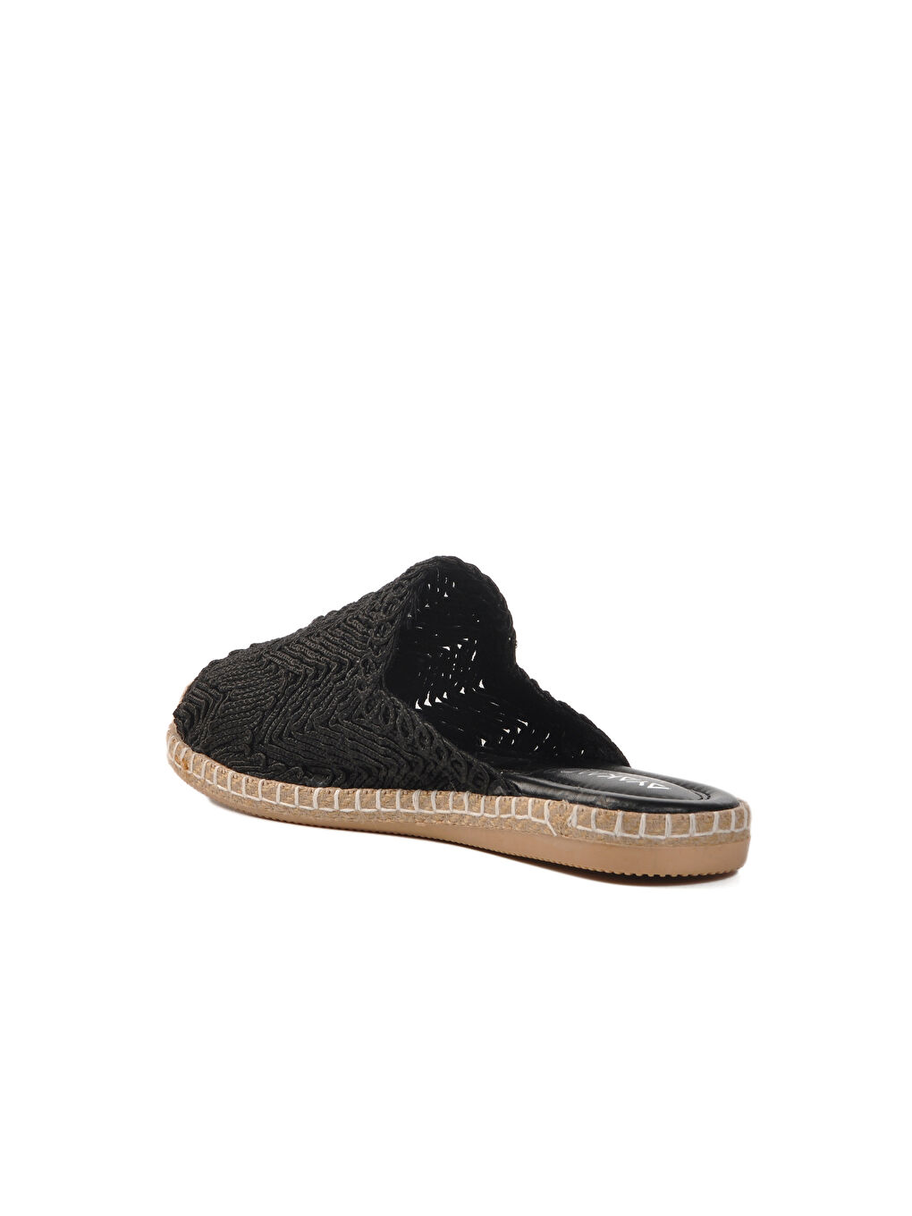 Siyah Önü Kapalı Triko Kadın Terlik 542042 Z-3