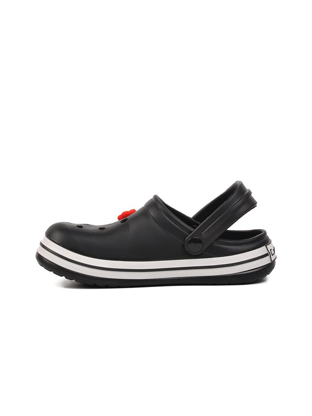 Siyah-Beyaz Kadın Sabo Terlik 5001-T-1